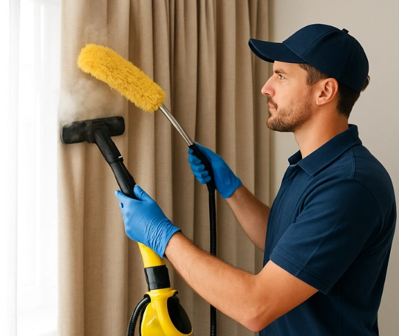 Trusted residential curtain cleaning technician Matty Curtain Cleaning bald-hills QLD